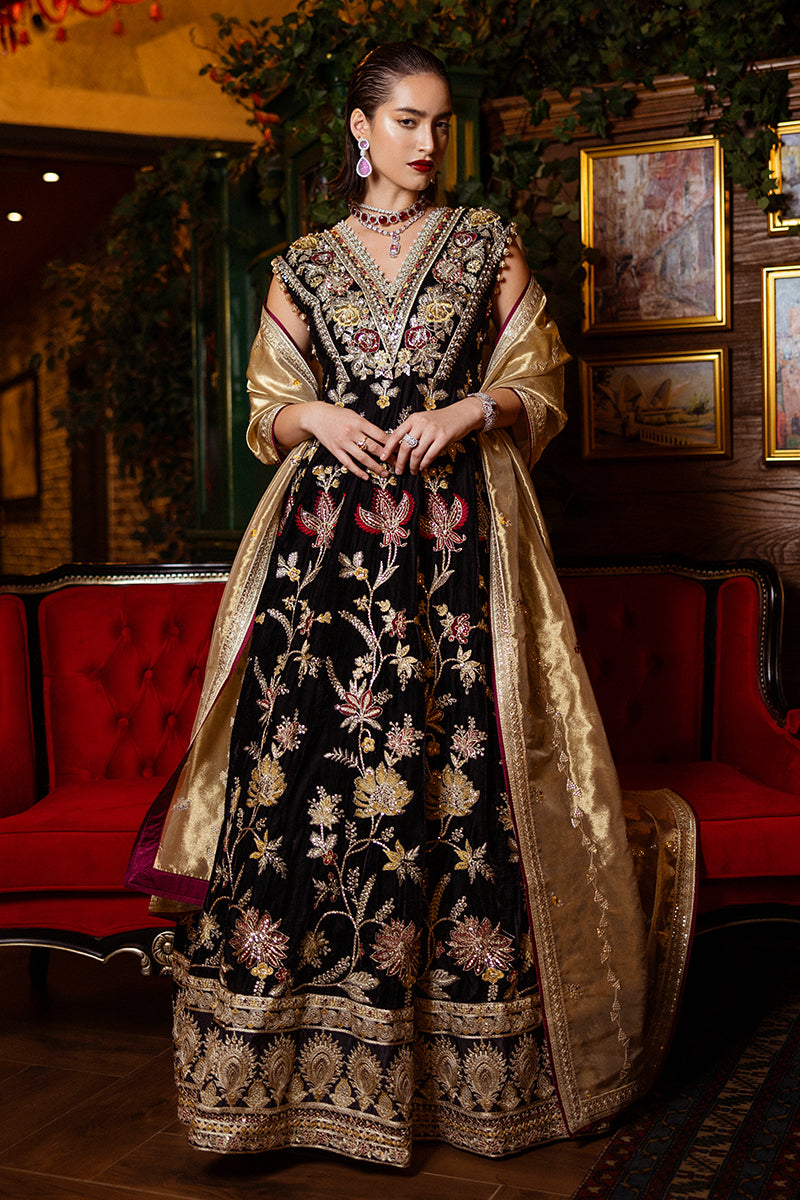 latest velvet suit design for women